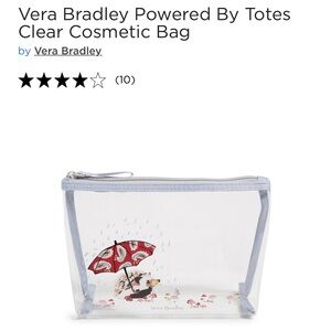 Vera Bradley Powered by Totes Clear Cosmetic Bag